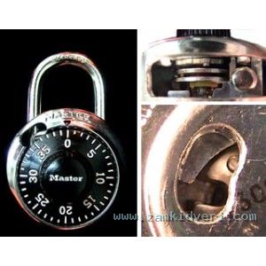 cutaway combination padlock