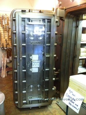 Mosler triple on safe door